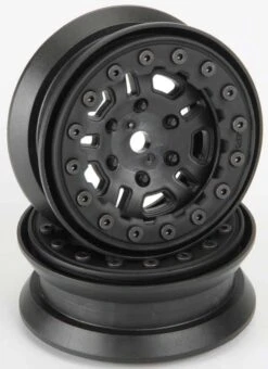 Pro-Line FaultLine 1.9'' Black/Black Bead-Loc 10 Spoke Wheels