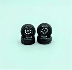 1RC Racing FR/RR Tires And Black Wheels For 1/18 Modfied (4)