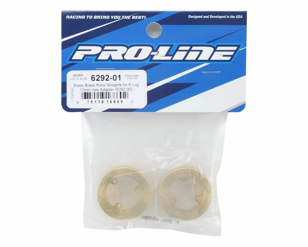PRO-LINE Brass Brake Rotor Weights For 6 Lug 12mm Hex Adapter 8 PRO-LINE Brass Brake Rotor Weights For 6 Lug 12mm Hex Adapter - Image 8