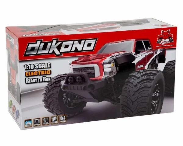 REDCAT RER10674 Dukono 1/10 Scale Electric Monster Truck Red 2 REDCAT RER10674 Dukono 1/10 Scale Electric Monster Truck Red - Image 2