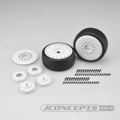 Jconcepts Speed Fangs - Belted, Pre-mounted On Cheetah Wheels (White)
