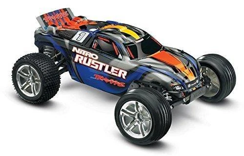 Traxxas 44096-3-BLUE Nitro Rustler 1/10-Scale Nitro-Powered 2WD Stadium Truck Blue 2 Traxxas 44096-3-BLUE Nitro Rustler 1/10-Scale Nitro-Powered 2WD Stadium Truck Blue - Image 2