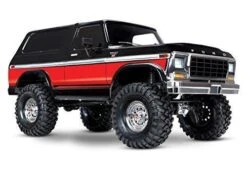 Traxxas 82046-4-RED TRX-4 Scale And Trail Crawler With Ford Bronco Body 4WD Electric Truck With TQi Traxxas Link Ebled 2.4GHz Radio System