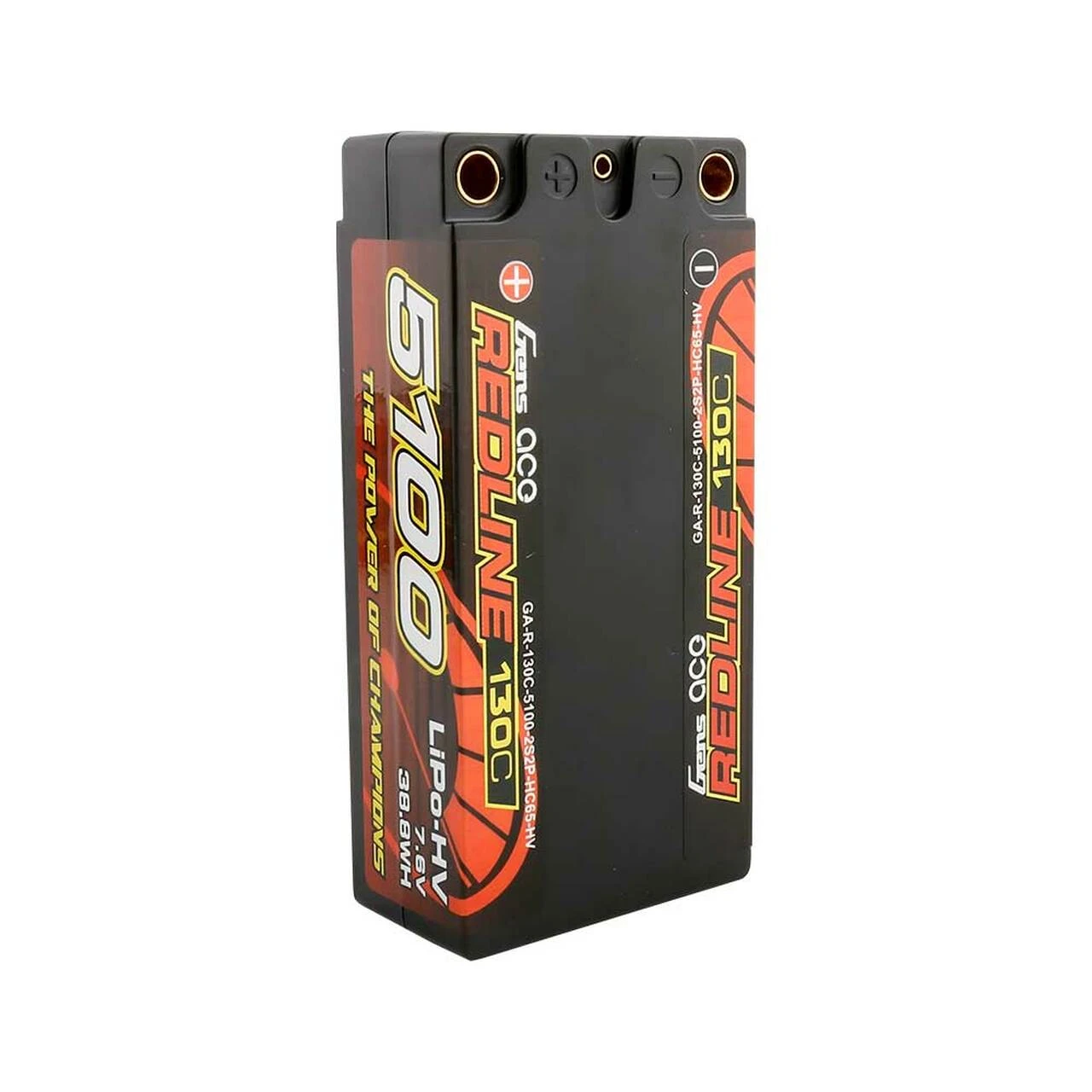 Gens Ace Redline Series 5100mAh 7.6V 130C 2S2P HardCase HV Shorty Lipo Battery 2 Gens Ace Redline Series 5100mAh 7.6V 130C 2S2P HardCase HV Shorty Lipo Battery - Image 2