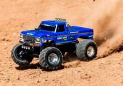 Traxxas Bigfoot No.1 1/10 Scale Monster Truck 2WD With XL-5 ESC Led Lights Battery And Charger 36034-61-R5 -Remote Control Car Store 36034 61 Bigfoot action Side Dirt Left 9470 RGB web