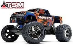 Traxxas 36076-4-GRN Stampede® VXL: 110 Scale Monster Truck With TQi Traxxas Link™ Ebled 2.4GHz Radio System & Traxxas Stability Magement (TSM)®