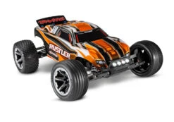 Traxxas Rustler 1/10 Scale Monster Truck 2WD With XL-5 ESC Led Lights Battery And Charger 37054-61 24 Traxxas Rustler 1/10 Scale Monster Truck 2WD With XL-5 ESC Led Lights Battery And Charger 37054-61 -Remote Control Car Store 37054 61 Rustler 3Qtr Front ORNG