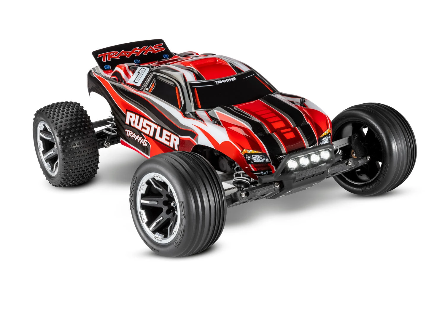 Traxxas Rustler 1/10 Scale Monster Truck 2WD With XL-5 ESC Led Lights Battery And Charger 37054-61 7 Traxxas Rustler 1/10 Scale Monster Truck 2WD With XL-5 ESC Led Lights Battery And Charger 37054-61 - Image 7