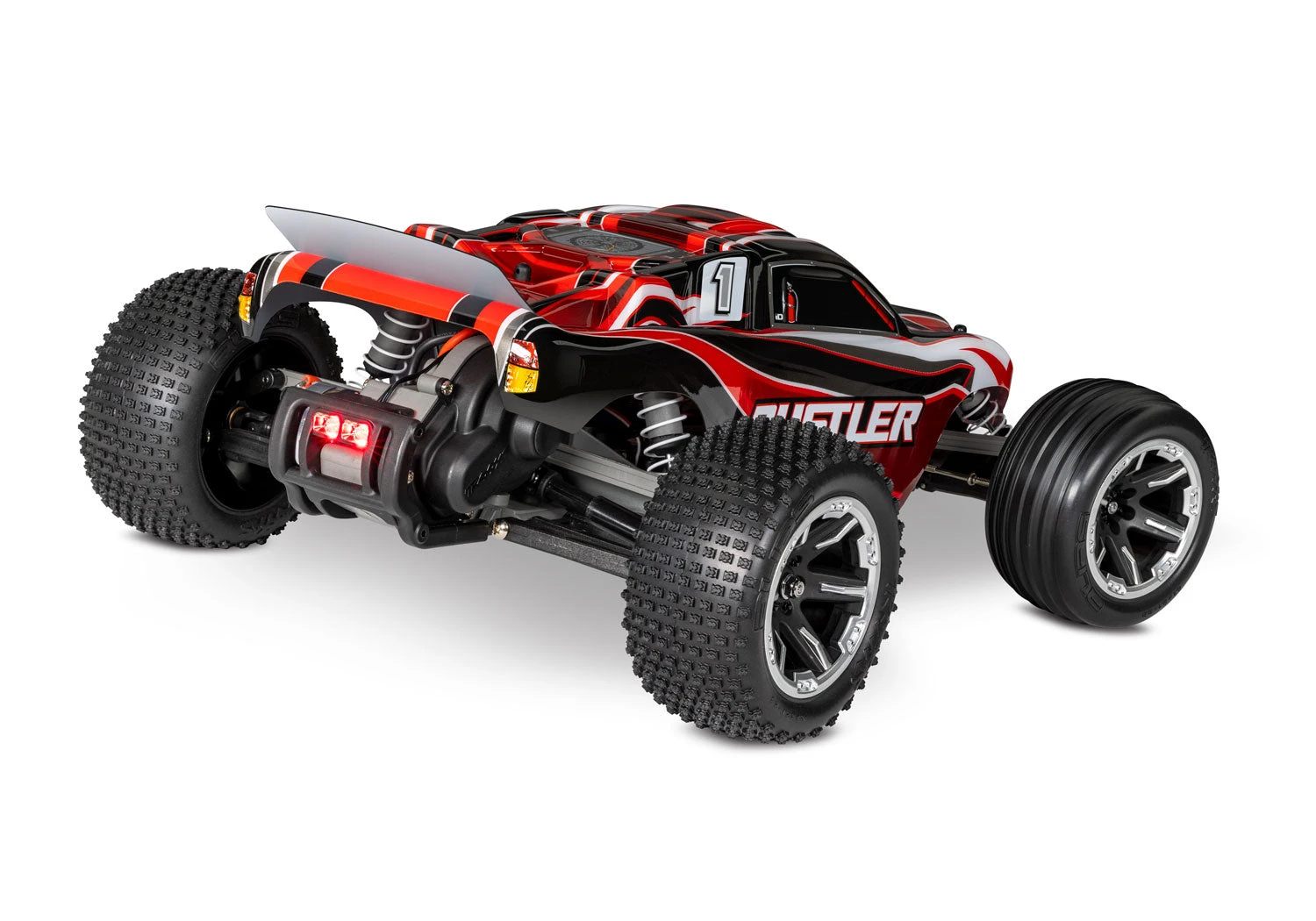 Traxxas Rustler 1/10 Scale Monster Truck 2WD With XL-5 ESC Led Lights Battery And Charger 37054-61 12 Traxxas Rustler 1/10 Scale Monster Truck 2WD With XL-5 ESC Led Lights Battery And Charger 37054-61 - Image 12