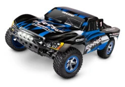 Traxxas Slash 1/10 Scale Short Course Truck 2WD With XL-5 ESC Led Lights Battery And Charger 58034-61 -Remote Control Car Store 58034 61 Slash 3qtr Front BLU