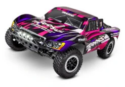 Traxxas Slash 1/10 Scale Short Course Truck 2WD With XL-5 ESC Led Lights Battery And Charger 58034-61 -Remote Control Car Store 58034 61 Slash 3qtr Front PINK