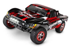 Traxxas Slash 1/10 Scale Short Course Truck 2WD With XL-5 ESC Led Lights Battery And Charger 58034-61 -Remote Control Car Store 58034 61 Slash 3qtr Front RED