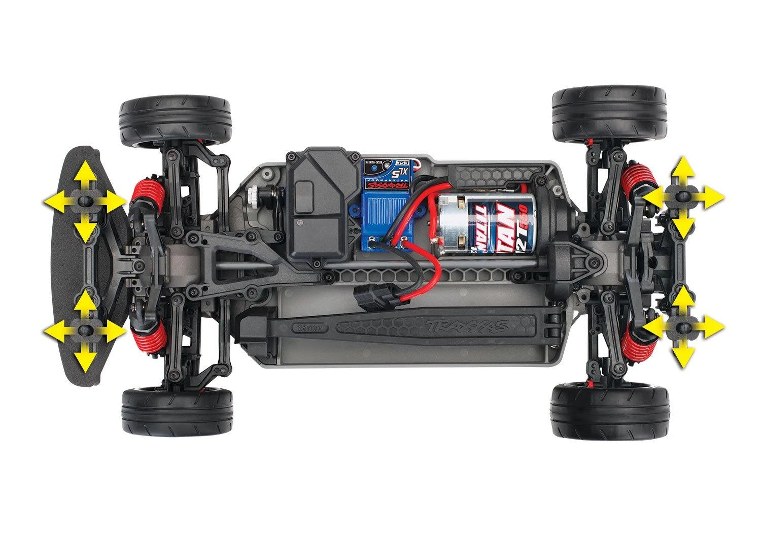 Traxxas 83024-4-R5 4-Tec® 2.0: 110 Scale AWD Chassis With TQ 2.4GHz Radio System 3 Traxxas 83024-4-R5 4-Tec® 2.0: 110 Scale AWD Chassis With TQ 2.4GHz Radio System - Image 3