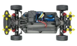 Traxxas 83076-4-R6 4-Tec® 2.0 VXL: 110 Scale AWD Chassis With TQi Traxxas Link™ Ebled 2.4GHz Radio System & Traxxas Stability Magement (TSM)® -Remote Control Car Store 83076 4 Tec 2.0 VXL Chassis overhead
