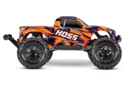 Traxxas Hoss™ 4X4 VXL: 1/10 Scale Monster Truck Orange -Remote Control Car Store 90076 4 Hoss 4x4 VXL Side R ORANGE