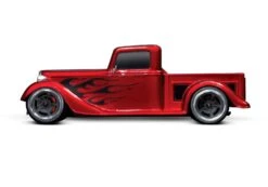 Traxxas 93034-4 Factory Five '35 Hot Rod Truck Ready-To-Race -Remote Control Car Store 93034 4 Hot Rod 1935 Truck RED Side RtoL