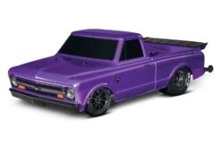 Traxxas 94076-4 1/10 No Prep Drag Truck With 1967 Chevrolet C10 Body (Drag Slash) 24 Traxxas 94076-4 1/10 No Prep Drag Truck With 1967 Chevrolet C10 Body (Drag Slash) -Remote Control Car Store 94076 4 Drag Slash 3qtr Front High PRPL
