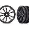Traxxas 9472 Wheels, Weld Gloss Black (Front) (2)