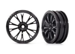 Traxxas 9472 Wheels, Weld Gloss Black (Front) (2)
