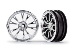 Traxxas 9472R Wheels, Weld Chrome (Front) (2)