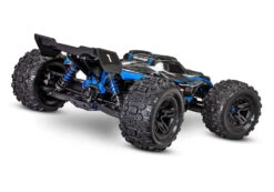 Traxxas Sledge 1/8 Scale 4WD Brushless Electric Monster Truck 24 Traxxas Sledge 1/8 Scale 4WD Brushless Electric Monster Truck -Remote Control Car Store 95076 4 Sledge 3qtr Rear BLUE