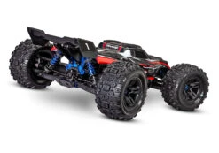 Traxxas Sledge 1/8 Scale 4WD Brushless Electric Monster Truck 27 Traxxas Sledge 1/8 Scale 4WD Brushless Electric Monster Truck -Remote Control Car Store 95076 4 Sledge 3qtr Rear RED