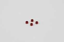 Kyosho Mini-Z (MZW418-30) Al Friction Mount Collar 3.0mm Red 4pcs