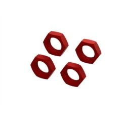 ARRMA Aluminum Wheel Nut 24mm (Red) (4) ARA310929