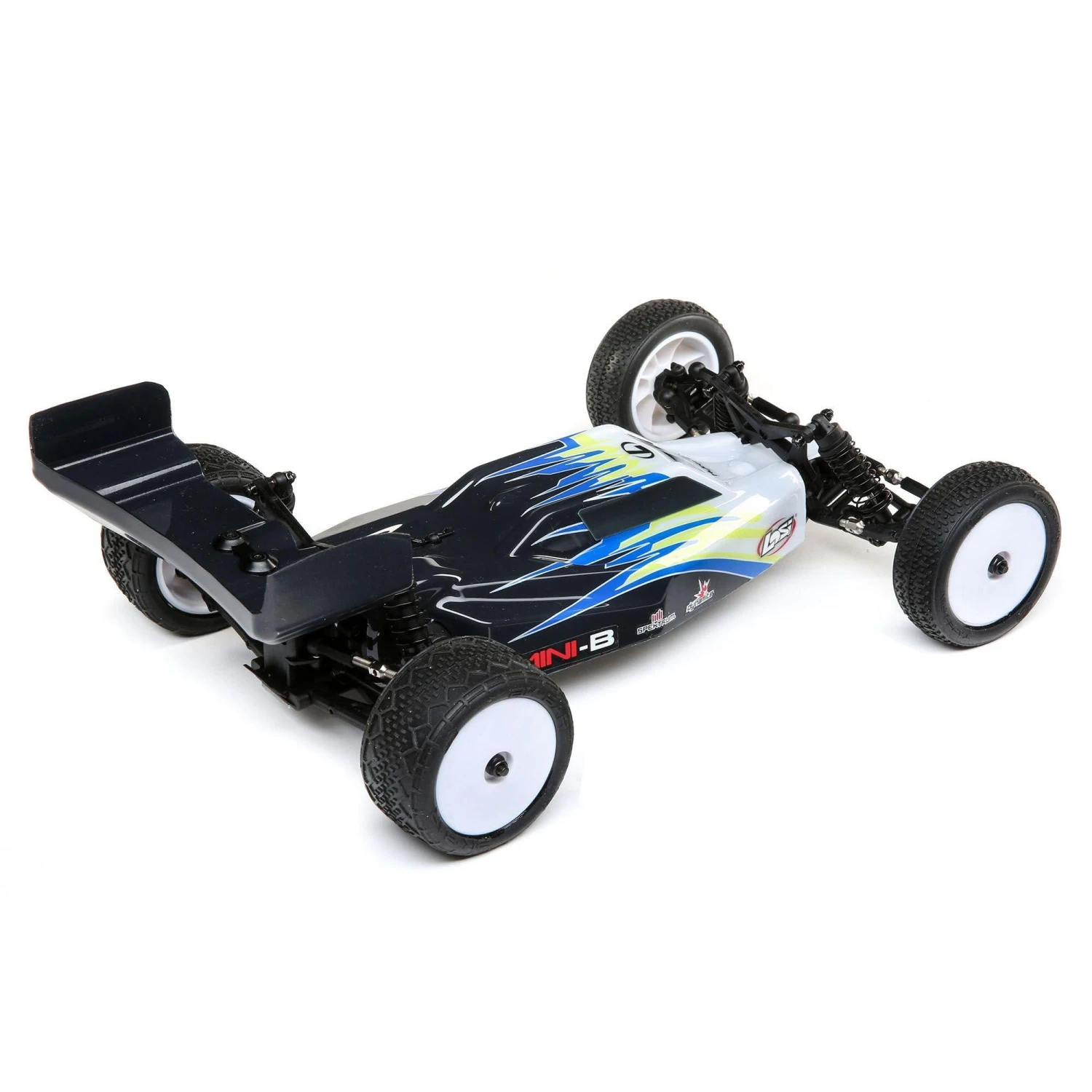 Losi Mini-B Brushed RTR 1/16 2WD Buggy Black/White 2 Losi Mini-B Brushed RTR 1/16 2WD Buggy Black/White - Image 2