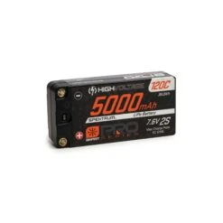 Spektrum 5000mAh 2S 7.6V Smart Pro Race HV Shorty LiPo 120C: 5mm SPMX52S120HT
