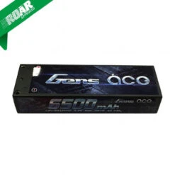 Gens Ace 6500mAh 7.4V 50C 2S1P HardCase Lipo Battery Pack 10# With 4.0mm Bullet To Deans Plug