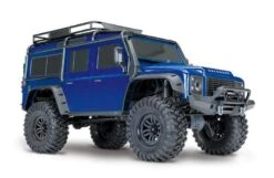 Traxxas 82056-4-BLUE TRX-4® Scale And Trail™ Crawler With Land Rover® Defender® Body: 4WD Electric Trail Truck With TQi Traxxas Link™ Ebled 2.4GHz Radio System