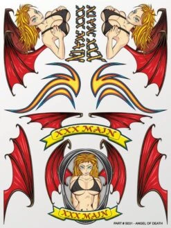 XXX Main Angel Of Death Sticker Sheet XXXS031